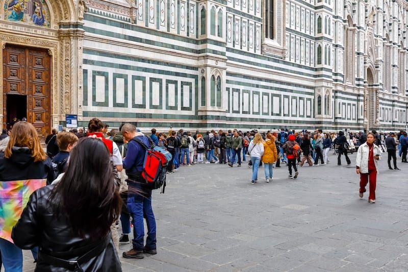 Crowds around the Duomo Florence - marekusz - Shutterstock