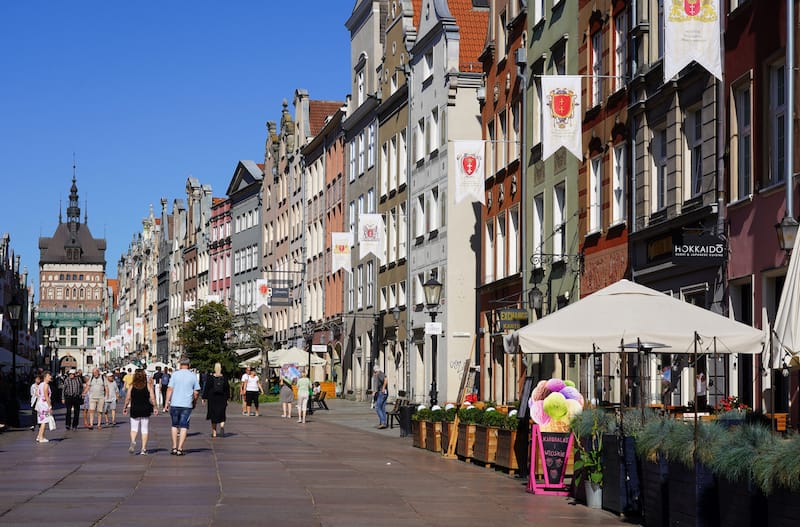 Dluga Street on a summer's day