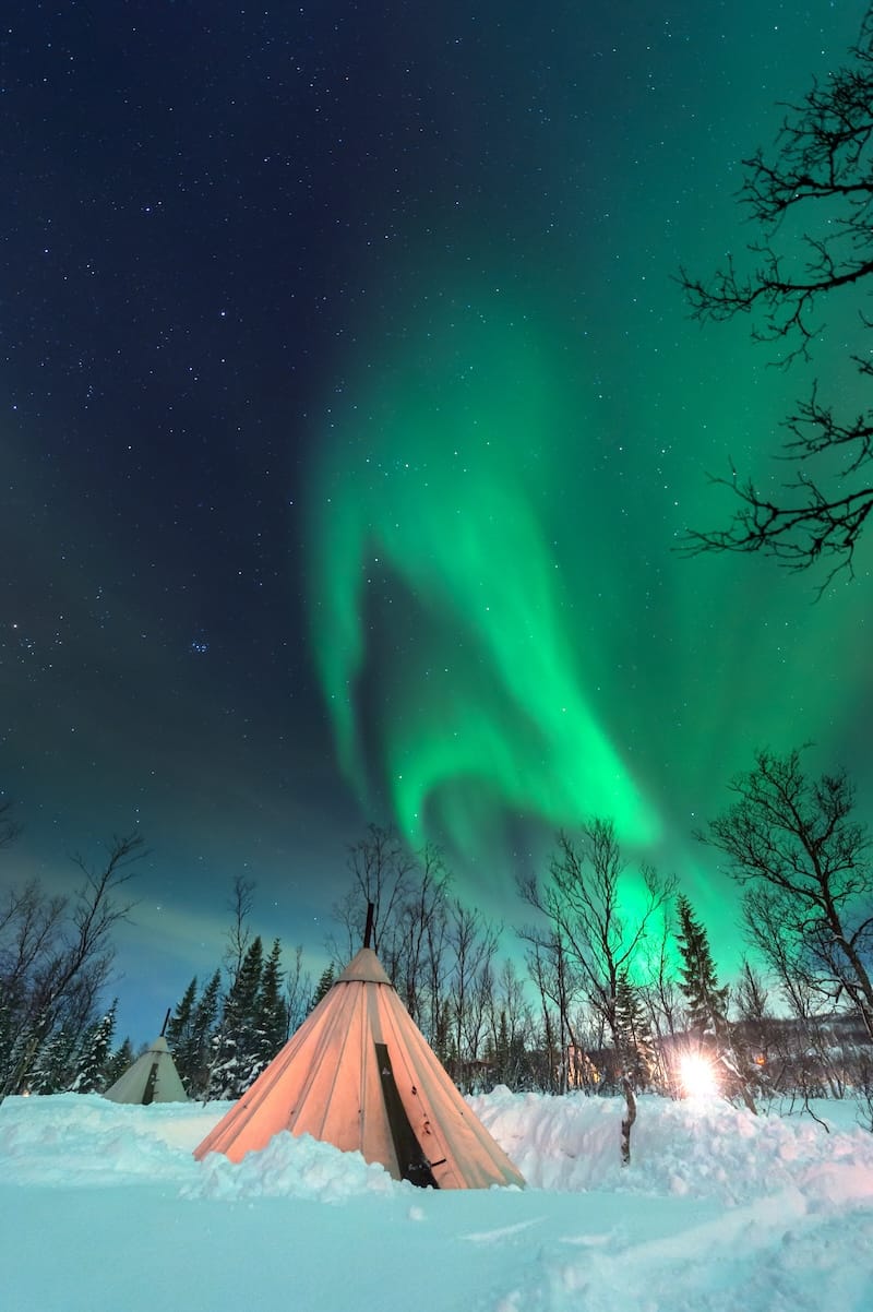 Northern lights in Tromso, Norway_