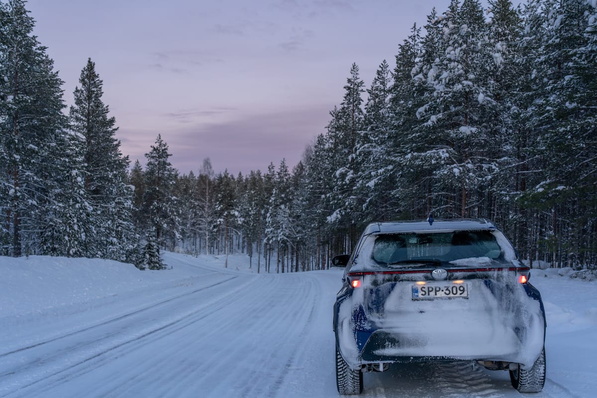 My rental car from the Rovaniemi Airport