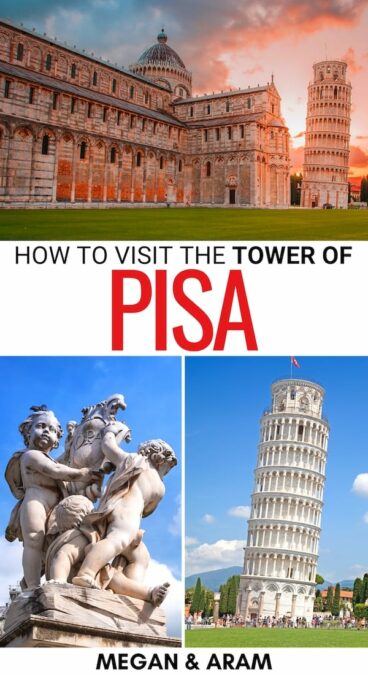 Planning a trip to visit the Leaning Tower of Pisa? This guide covers everything from the top Tower of Pisa tours (even from Florence), tickets, tips, and more! | Tower of Pisa tickets | Visiting the Leaning Tower of Pisa | Florence to Pisa | Cinque Terre to Pisa | Leaning Tower of Pisa history | Leaning Tower of Pisa tours