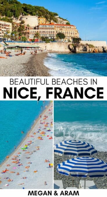 Are you looking to visit the best beaches in Nice, France? This guide contains the top Nice beaches, including family-friendly ones (as well as sandy ones)! | What to do in Nice | Things to do in Nice | French Riviera beaches | Beaches on the French Riviera | Places to visit in Nice | Sandy beaches in Nice | Best beaches in Nice