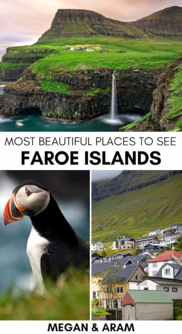 Are you looking for the best places to visit in the Faroe Islands for an upcoming trip? This guide contains the prettiest places and villages in the Faroe Islands! | Faroe Islands villages | Places in the Faroe Islands | Faroe Islands itinerary | Things to do in the Faroe Islands | Faroe Islands lakes | Faroe Islands waterfalls | Faroe Islands cities | Faroe Islands towns | Faroe Islands beaches | Faroe Islands history