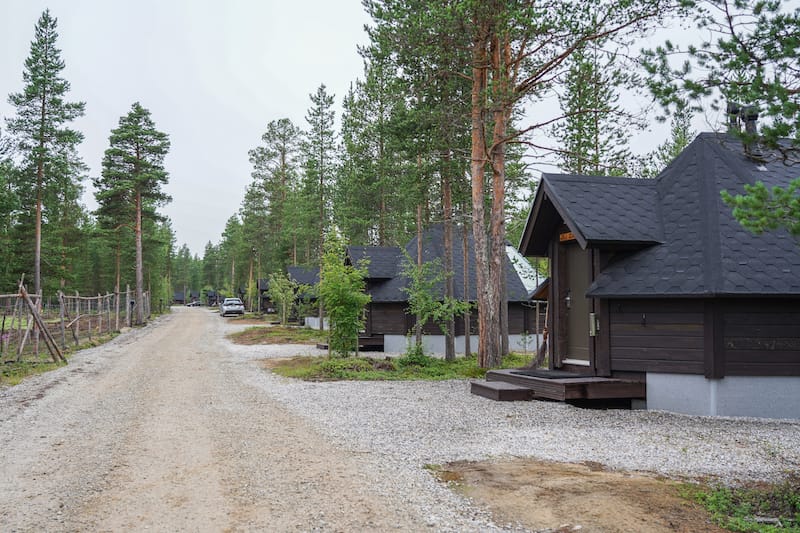 There is parking in front of all cabins