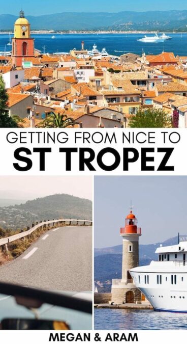 Are you planning a trip from Nice to Saint Tropez? This guide details how to get there by ferry, day tour, public transport, and beyond! Click to learn more. | Nice to St. Tropez | Nice to Saint-Tropez | Saint Tropez from Nice | Saint-Tropez from Nice | St. Tropez from Nice | French Riviera itinerary | Things to do in Nice | Day trips from Nice | Day trip to Saint Tropez