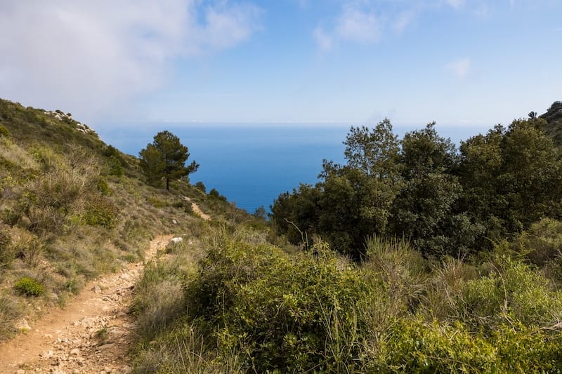 Hiking trail from Mont Bastide to Eze