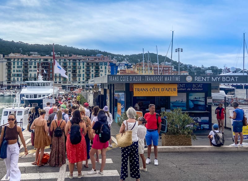 Meeting point in Saint-Tropez port