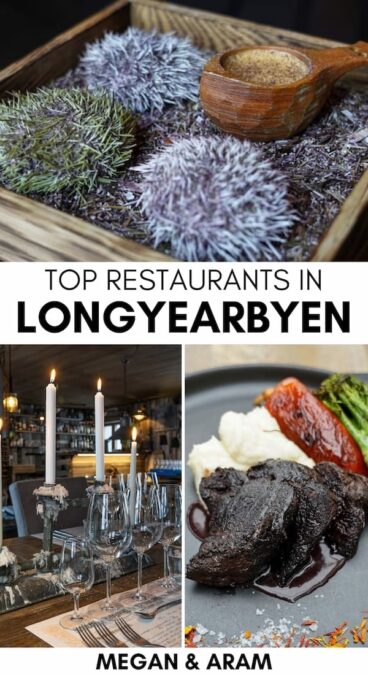 Looking for the best Longyearbyen restaurants? These are my favorite restaurants in Svalbard, including fine dining, cozy cafes, and delicious Arctic flavors! | Where to eat in Longyearbyen | Where to eat in Svalbard | Restaurants in Svalbard | Spitsbergen restaurants | Restaurants on Spitsbergen | Food in Svalbard | Longyearbyen restaurants | Cafes in Longyearbyen | Longyearbyen cafes | Svalbard cafes | Svalbard coffee shops