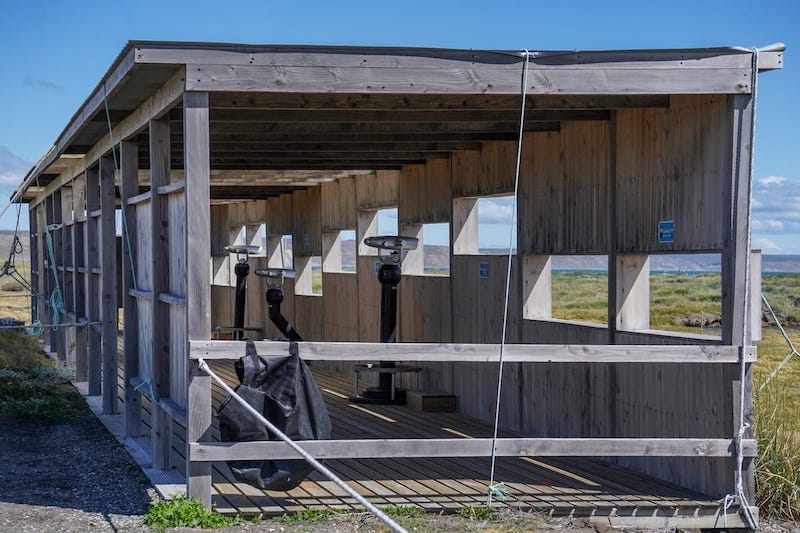 punta arenas free tour Viewing shelter at the reserve