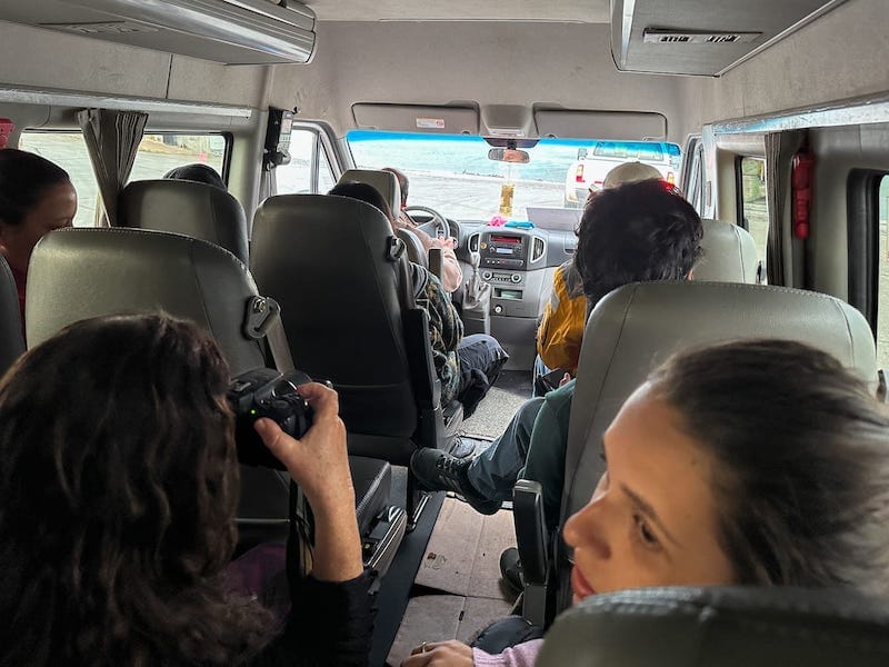 punta arenas free tour Our bus for the day