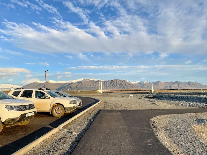 Parking once you arrive (at Diamond Beach)