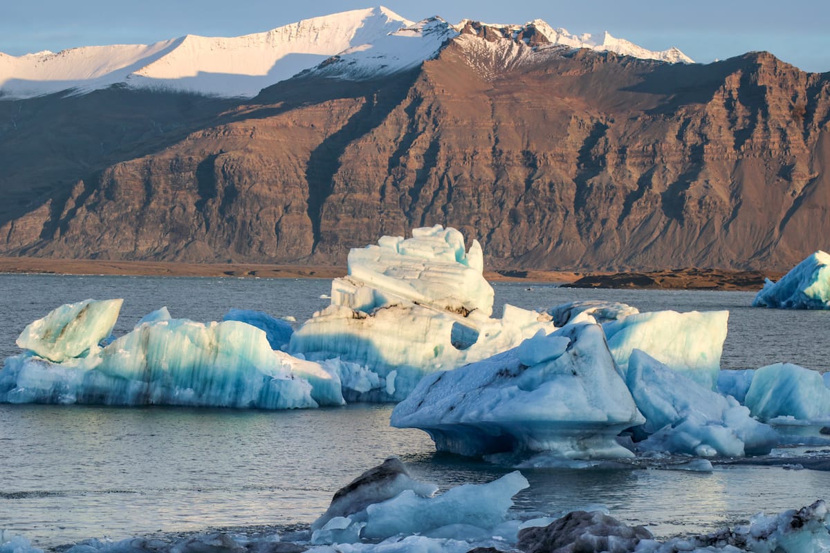 Southern Iceland's beautiful Jokulsarlon Glacier Lagoon