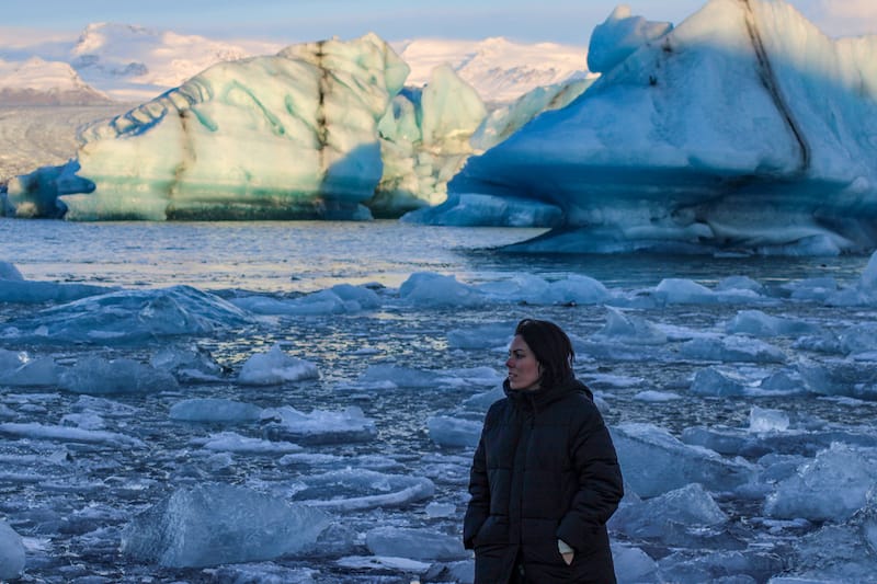 Visiting Jokulsarlon in winter