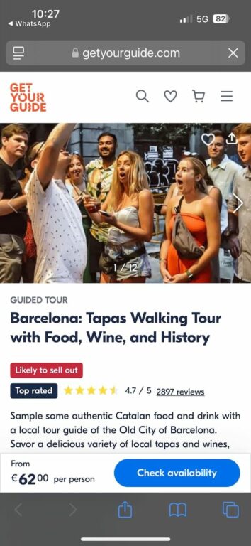 Tapas Tour on GYG