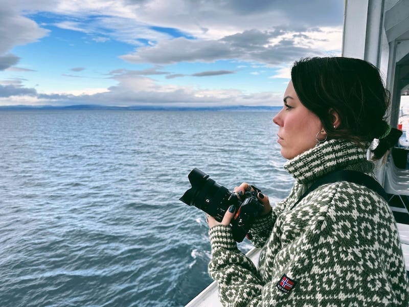 Killing time on the way across the Strait of Magellan