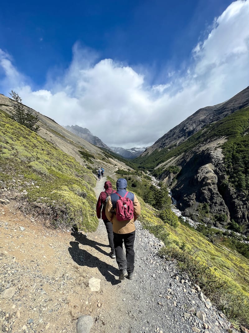 Going through the windy passage at the start