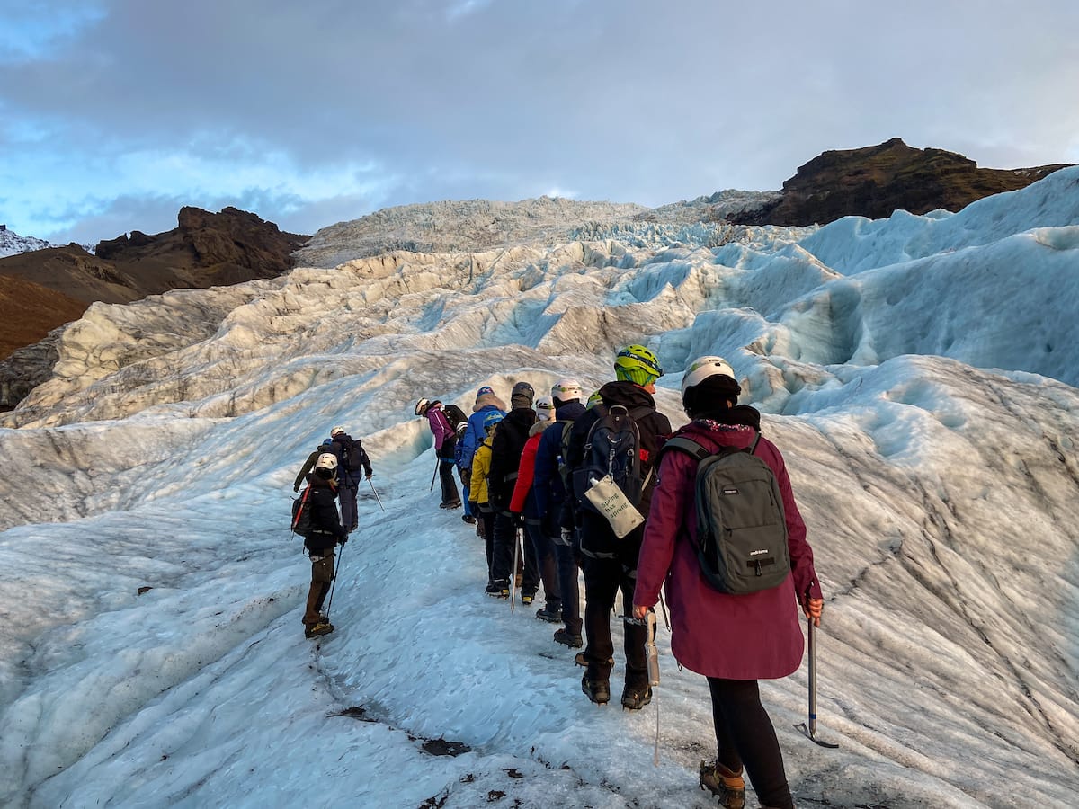 Glacier hiking // best things to do in Iceland in April