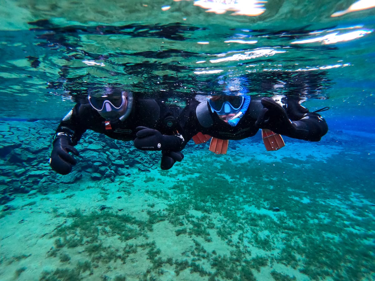 Snorkeling in Silfra