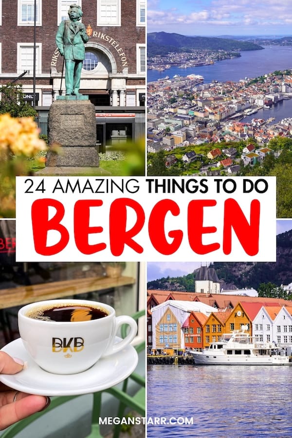 Are you looking for the best things to do in Bergen? This guide will help you find the best Bergen attractions, museums, restaurants, and landmarks to add to your itinerary! Save this Bergen bucket list for later! | Bergen things to do | What to do in Bergen | Bergen landmarks | Bergen sightseeing | Bergen museums | Bergen restaurants | Bergen travel guide | Bergen itinerary