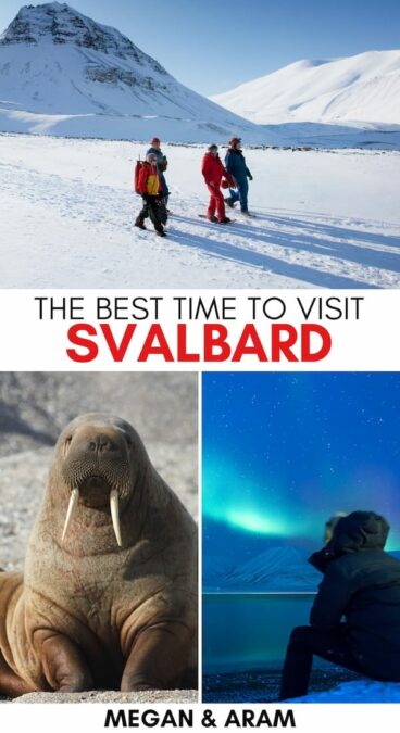 Are you looking to find out when is the best time to visit Svalbard? I have been several times and break the seasons down month-by-month! Learn more here. | Svalbard in winter | Svalbard in spring | Svalbard in summer | Svalbard in January | Svalbard in February | Svalbard in March | Svalbard in May | Svalbard in June | Svalbard in April | Svalbard in December | Svalbard in July | Svalbard in August