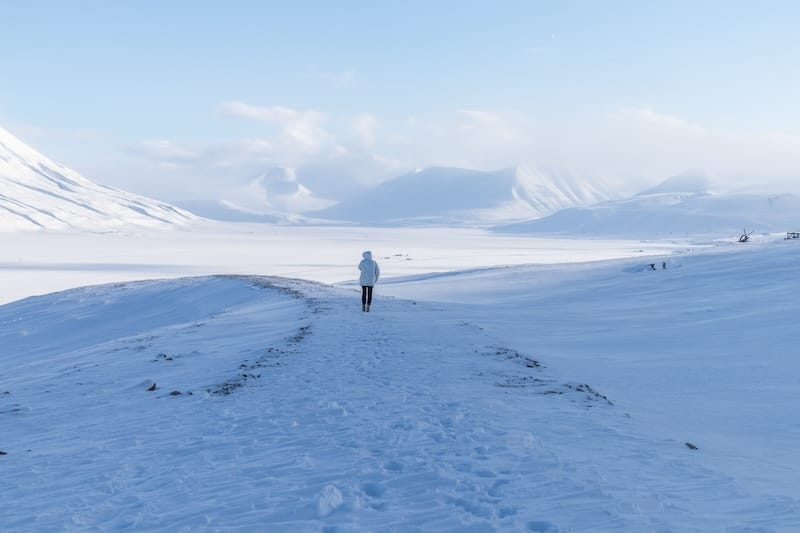 Beautiful landscapes during March in Svalbard