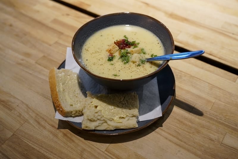 Soup at Fruene keeps you warm in winter