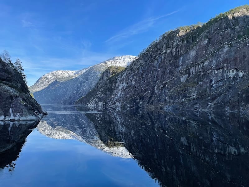 Fjords near Bergen in March
