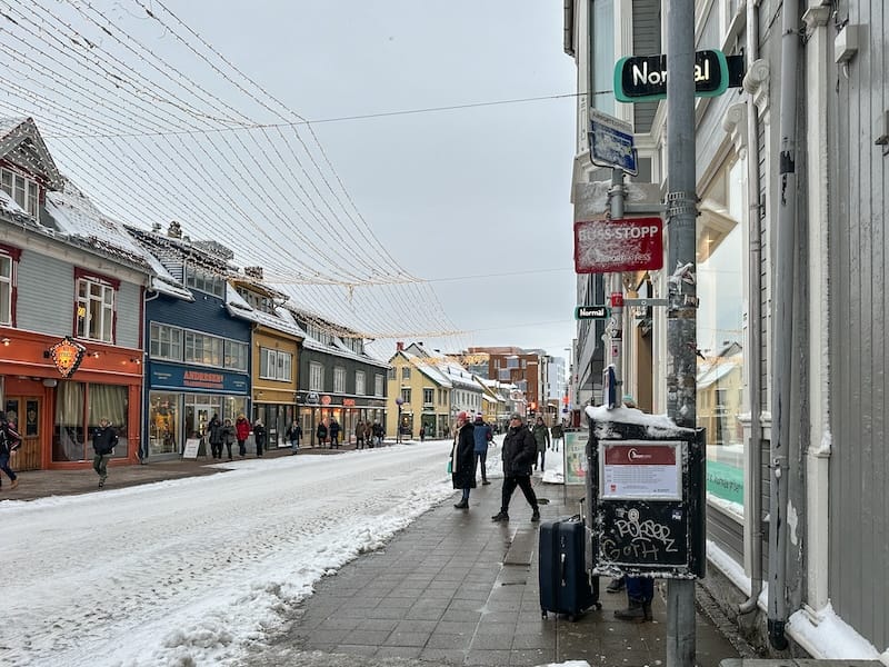 One of the bus stops in the center