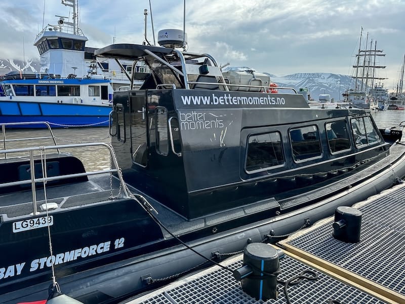 Our vessel for the Svalbard walrus tour
