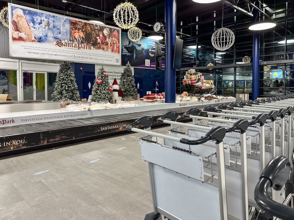 Rovaniemi Airport to the city center (photo from November 2024)
