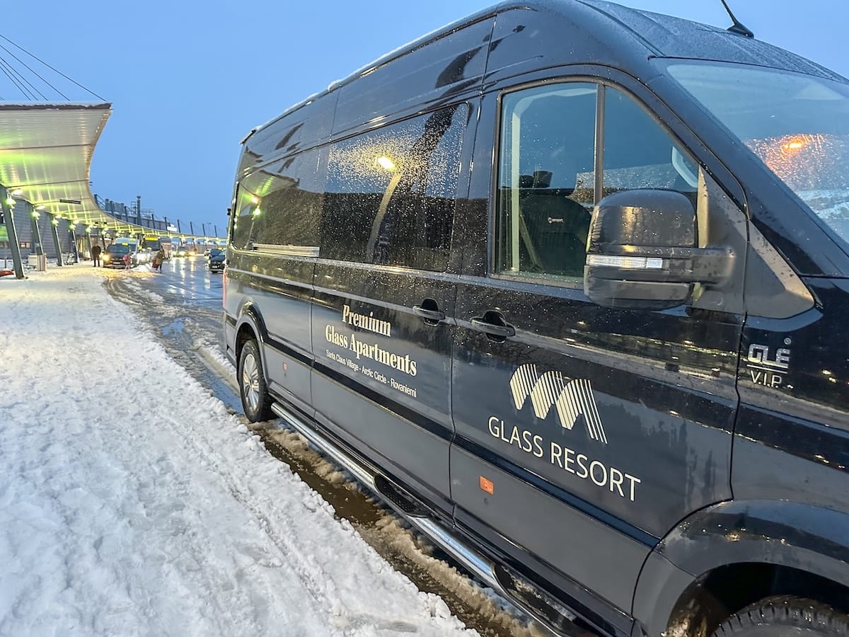 Glass Resort's hotel shuttle