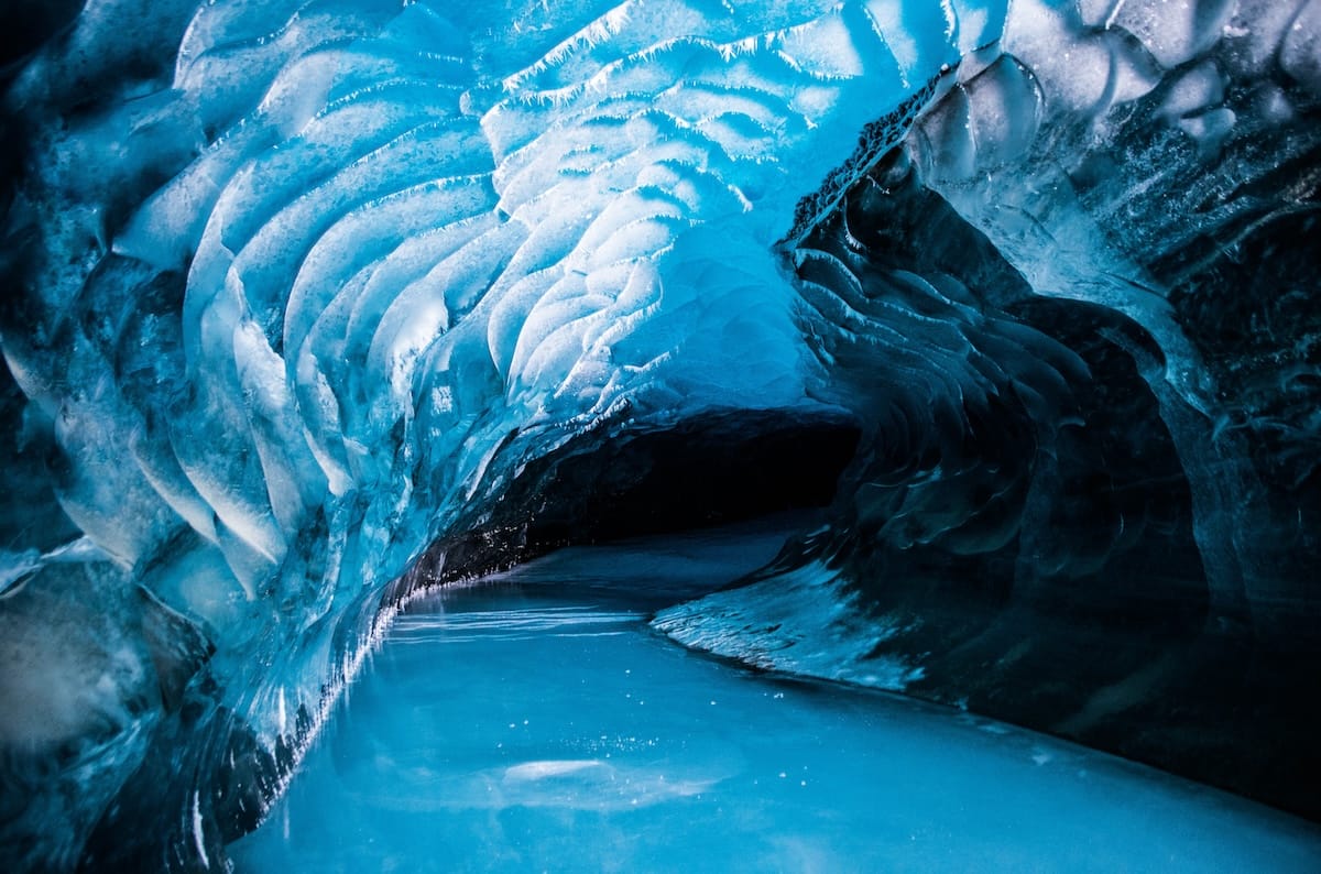 Ice caves in Svalbard
