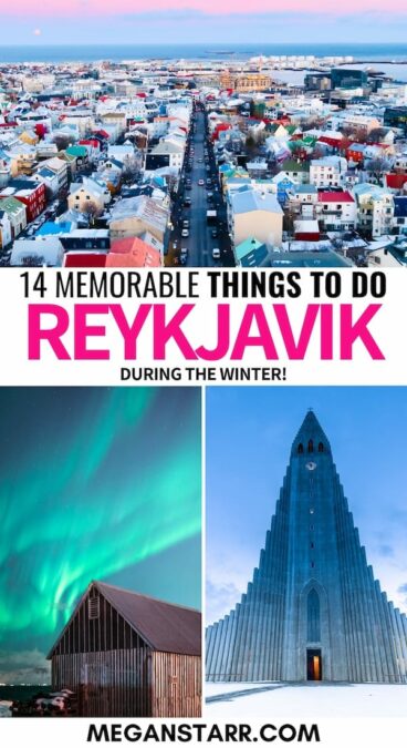 Looking for the best things to do in Reykjavik in winter (beyond just the northern lights)? This guide details some top activities to enjoy winter in Reykjavik! | Reykjavik winter trip | Winter trip to Reykjavik | What to do in Reykjavik | Iceland in winter | Winter in Iceland | Winter excursions from Reykjavik | Reykjavik in November | Reykjavik in December | Reykjavik in January | Reykjavik in February | Reykjavik in March | Northern lights in Reykjavik | Whale watching Reykjavik | Winter tours from Reykjavik