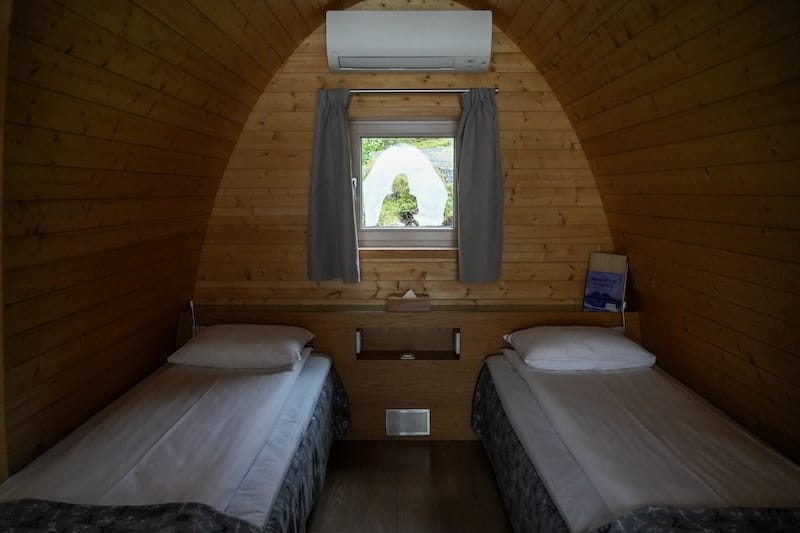 Inside the Gamme Cabins at the Snowhotel