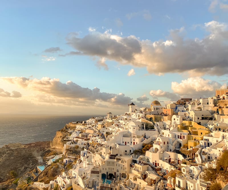 Sunset over Oia