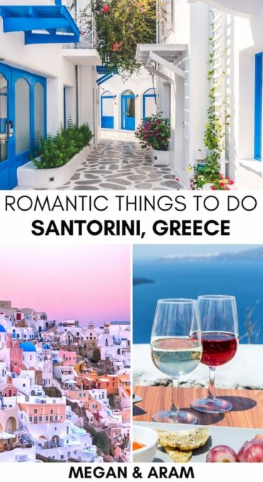 Looking for the most romantic things to do in Santorini for couples? This guide details the best tours, hotels, and activities for couples visiting Santorini! | Honeymoon in Santorini | Santorini honeymoon | What to do in Santorini | Santorini romance guide