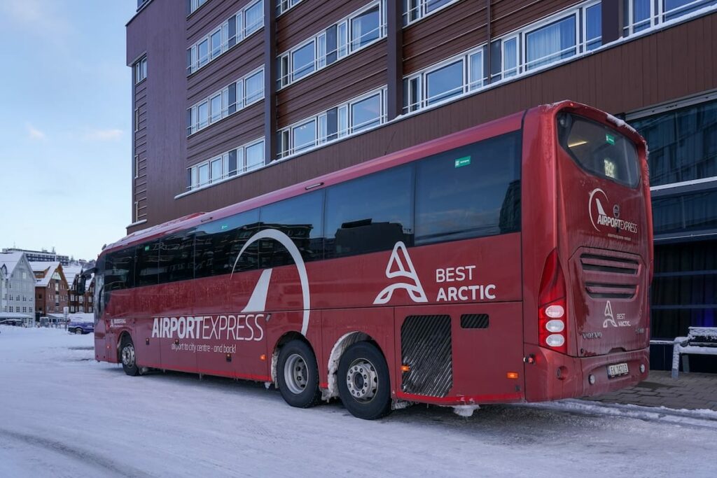 Airport Express bus in Tromso