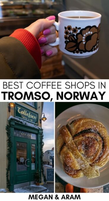 Are you looking for the best cafes in Tromso, Norway? This guide contains the best Tromso coffee shops and cafes - all tried and tested by me! | Coffee in Tromso | Tromso cafes | Coffee shops in Tromso | Where to eat in Tromso | Tromso bakeries | Bakeries in Tromso | Tromso restaurants | Restaurants in Tromso | Things to do in Tromso
