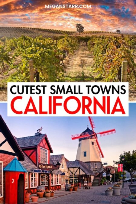 Are you looking for the best small towns in California? This guide contains the prettiest and cutest California small towns and what to do in each of them! They are the ultimate weekend escape! Click to learn more. Places to visit in California | Small towns in California | California small towns | What to do in California | California destinations | Things to do in California | California itinerary | Places in California | Small towns in CA | Weekend getaways in California | California weekend getaways | Weekend trips in California | Where to go in California