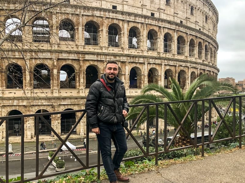Aram at the Colosseum