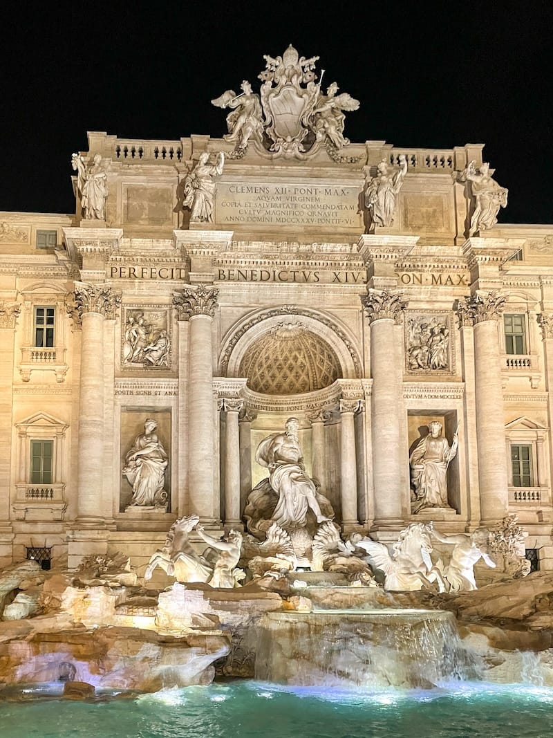 Trevi Fountain at night (it was too crowded!)
