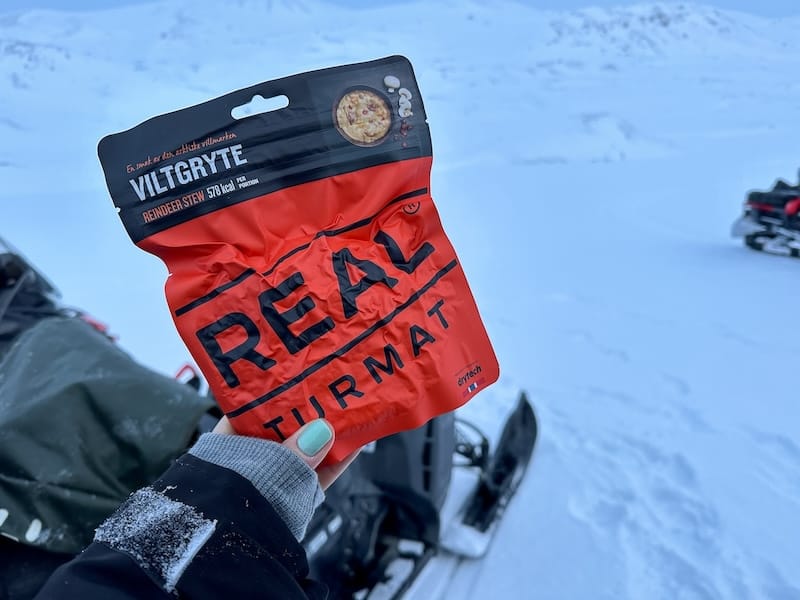 Lunch on my Svalbard ice cave tour