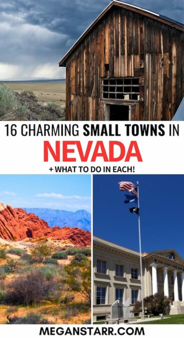 Looking for the best small towns in Nevada? We have you covered! From abandoned ghost towns to mountainous villages, these are the best Nevada small towns. | Places to visit in Nevada | Things to do in Nevada | Nevada ghost towns | Ghost towns in Nevada | What to do in Nevada | Cities in Nevada | Towns in Nevada | NV small towns | Small towns in NV | Nevada itinerary | Nevada road trip | Nevada bucket list