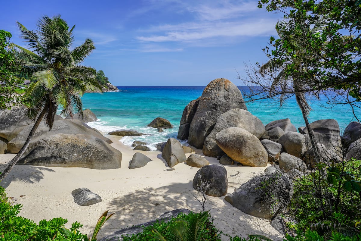 Not far from Beau Vallon is Anse Machabée