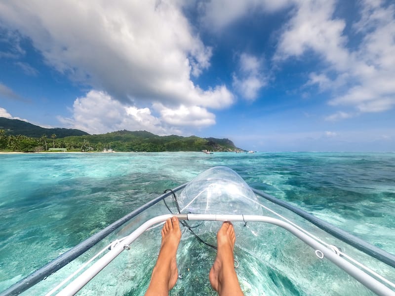 Hanging out in my Crystal Water Kayak!