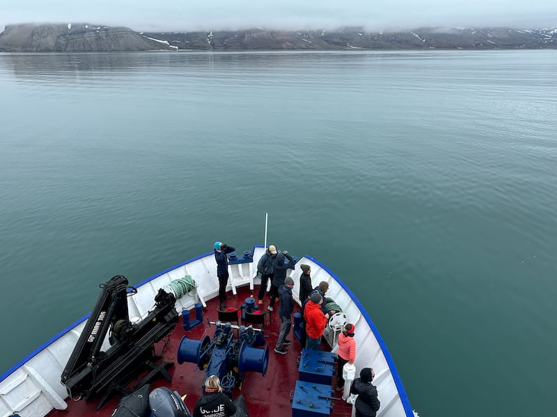 Boat to Pyramiden