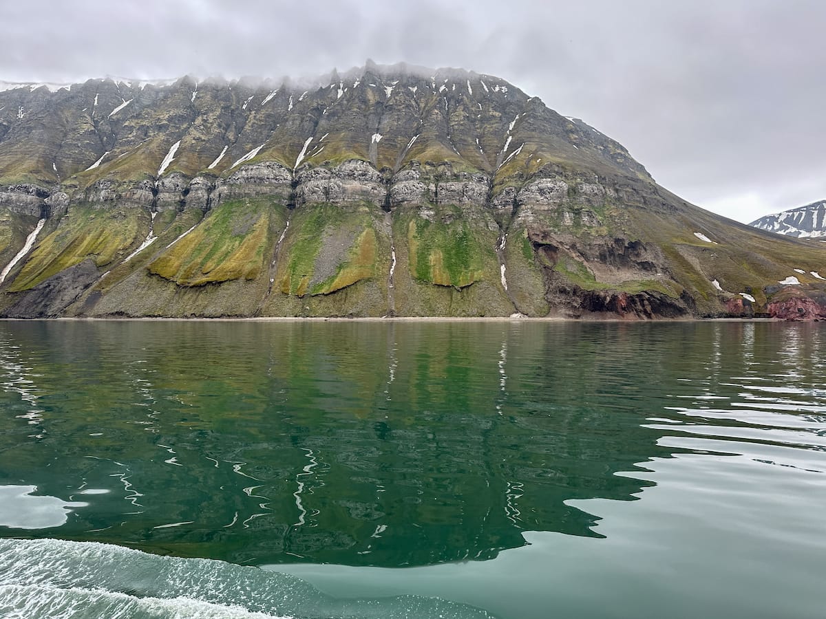 Boat on the way back from Barentsburg