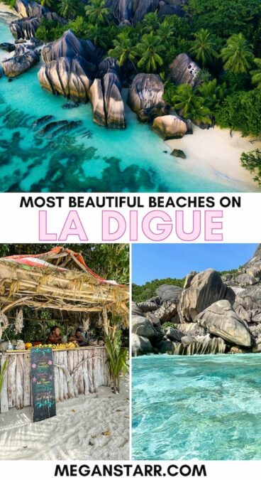 Looking for the most beautiful beaches on La Digue in the Seychelles? This guide includes the most famous La Digue beaches, and a map of where to find them! | Things to do in the Seychelles | Seychelles beaches | What to do on La Digue | Things to do on La Digue | Beaches in the Seychelles