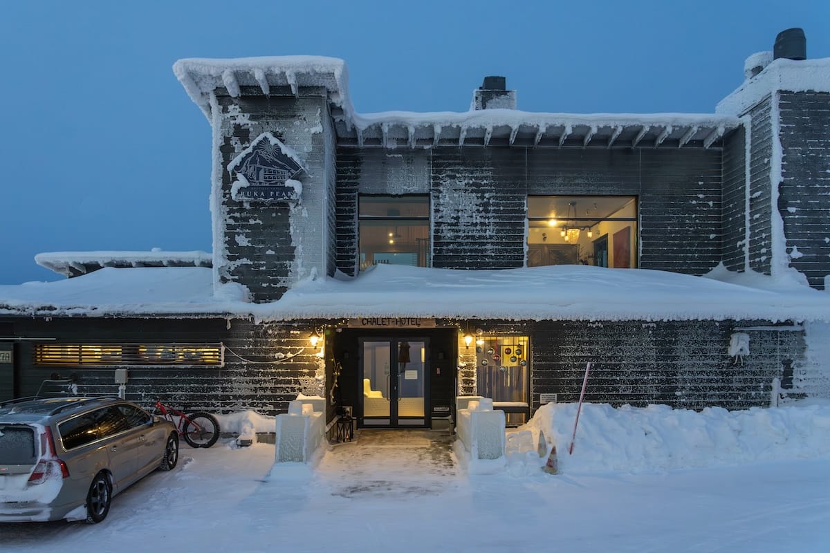 Ruka Peak Hotel (the front!)