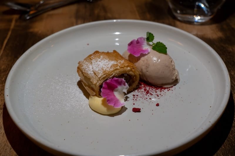 Dessert at Ruka Peak's restaurant